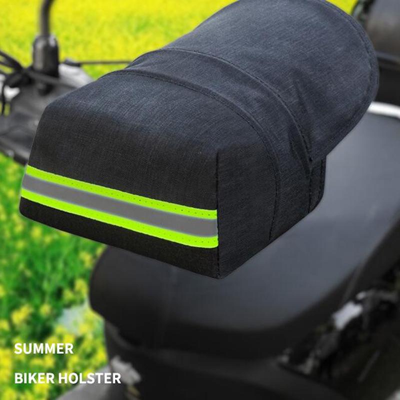 Product Introduction of Motorcycle Handlebar Muffs Summer Airy 3D Oxford Waterproof Sun Protection Gloves With Reflective Strip Design motorcycle gloves 19