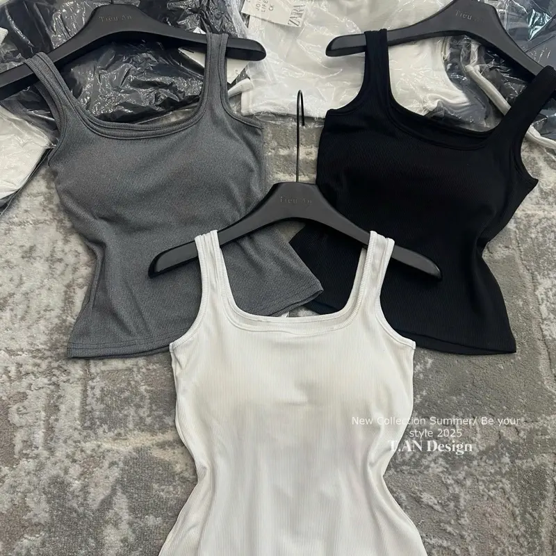 [NEW COLECTION 2025 THIENAN CLOSET] Áo 3 Lỗ Chất Thun Tăm Co Giãn Có Lót đệm May Cố Định