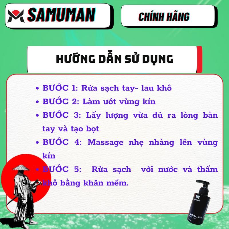 Product Introduction of Dung Dịch Vệ Sinh Nam SAMUMAN 100ml 5