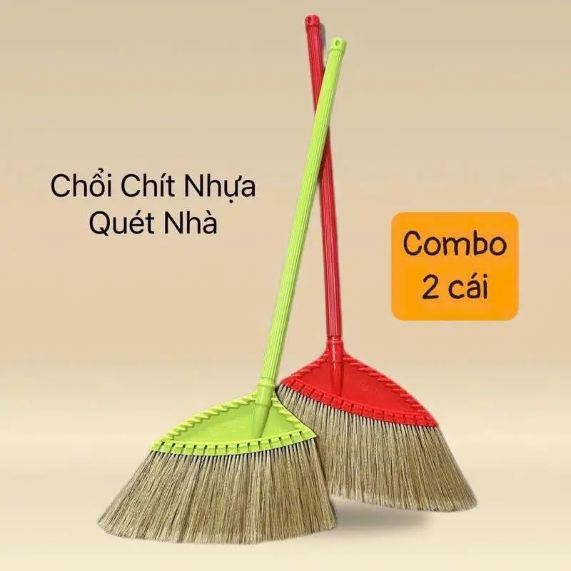 Combo 2 CHỔI CƯỚC QUÉT NHÀ, CHỐI CƯỚC NHỰA SIÊU MỀM MẢNH KHÔNG RỤNG LÔNG, QUÉT SẠCH MỌI BỤI BẨN Đồng