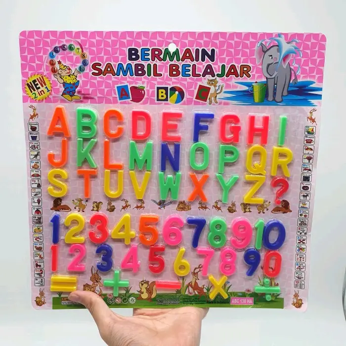Mainan Edukasi Angka dan Huruf Magnet | Huruf Magnet | Angka Magnet | Mainan Susun Kata | mainan edukasi 0