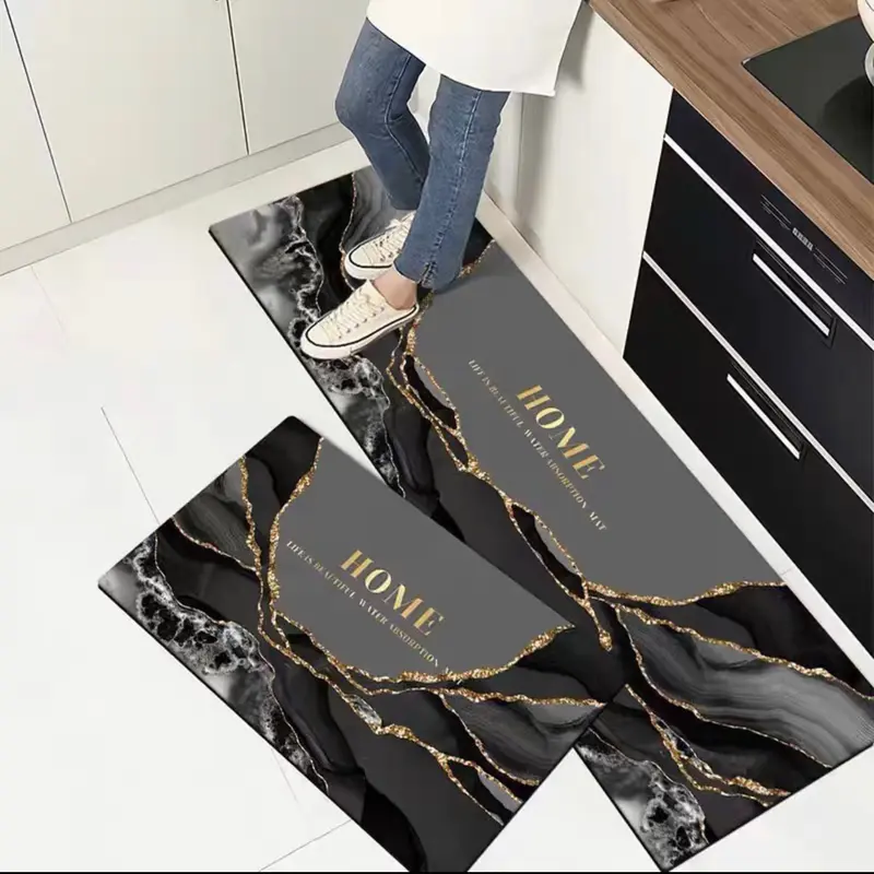 Bộ thảm bếp cao su hàng nhập khẩu cao cấp thấm hút,chống trơn trượt(kt 40*60 cm và 40*120cn) 5