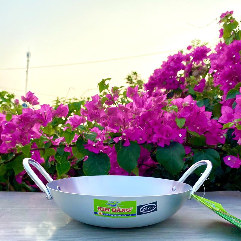 Chảo Bầu Kim Hằng Nhôm Cao Cấp Kích Thước 22cm
