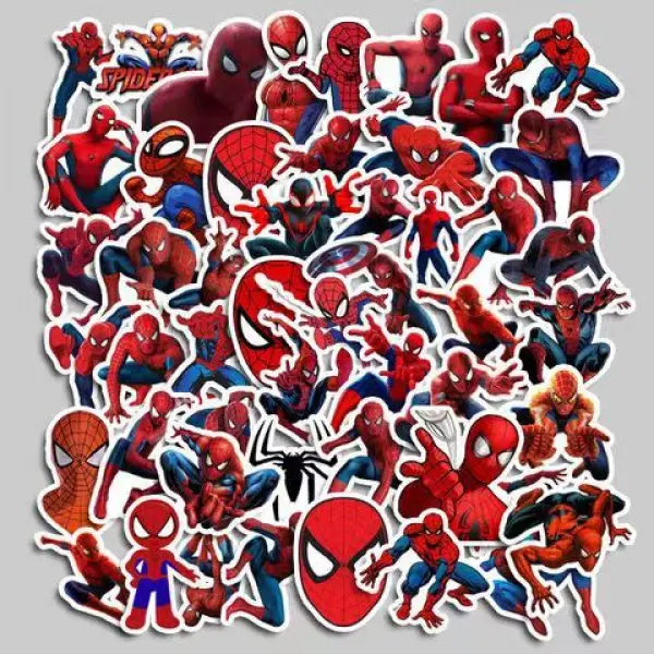Hình dán Người nhện Avengers Phim hoạt hình Hành lý Tài khoản tay Nhãn dán Tranh Máy tính xách tay Ốp điện thoại chống thấm nước Nhập khẩu