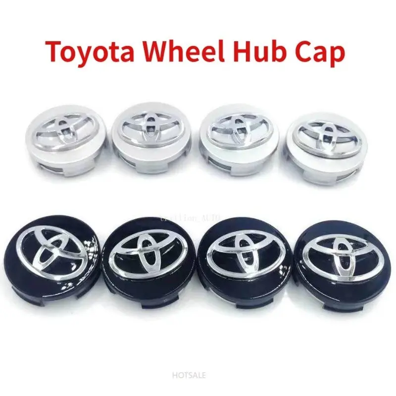 4pcs Toyota Car Logo Wheel Center Hub Cap 62mm Tire Rim Caps Replacement for Toyota Camry Alphard Sport