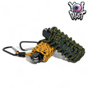 YOiRust Case Korek Api Rajut Tali Prusik Paracord Pouch Lighter Outdoor