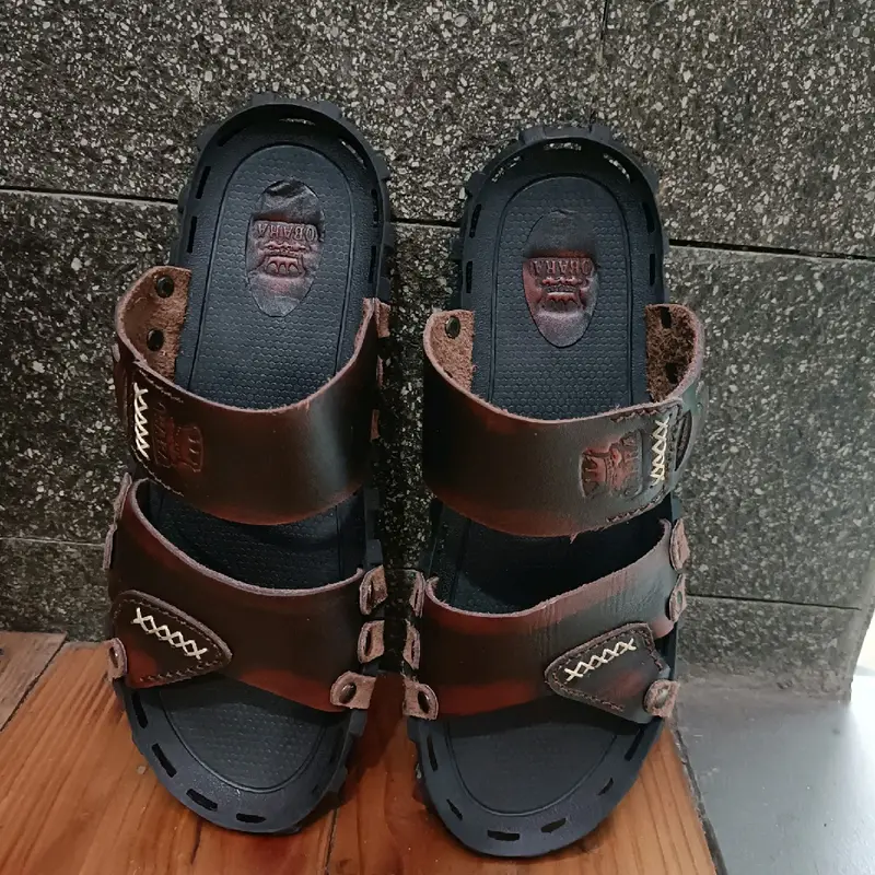 SANDAL KULIT PRIA OBARA.021 - KULIT SAPI ASLI 100% ( PRODUKSI SENDIRI ) 5