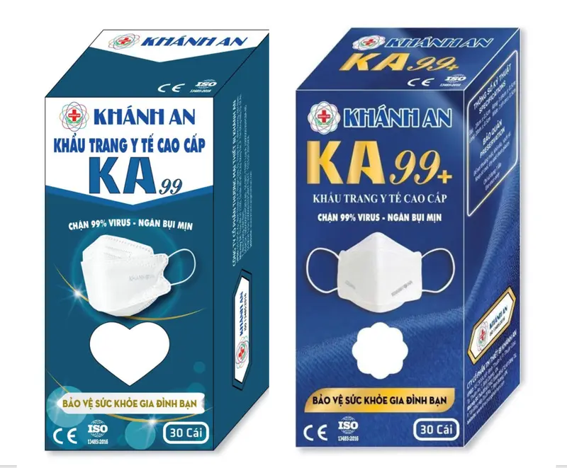Khánh An Khẩu trang y tế 4 lớp kháng khuẩn cao cấp 4D Khánh An Ka99 Ka99+ (hộp 30 cái) 0