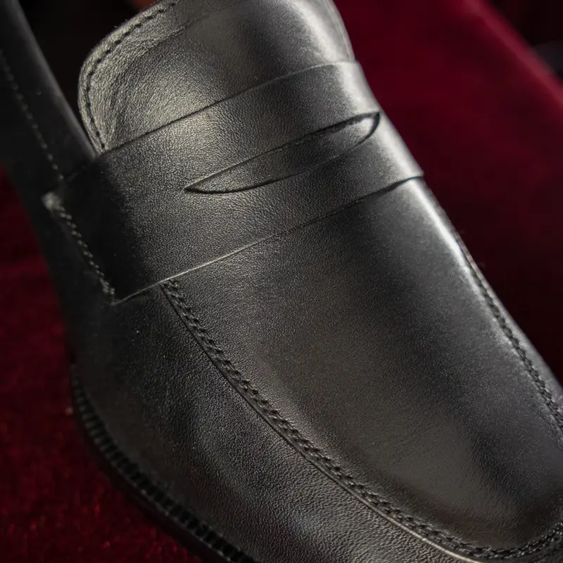 [Tranhnguyen x Kaylor] Giày Zion Loafers 2025, da bò mộc, đế phíp gỗ cao 4 cm, cấu trúc khâu đế MCkay (ZL1) 4