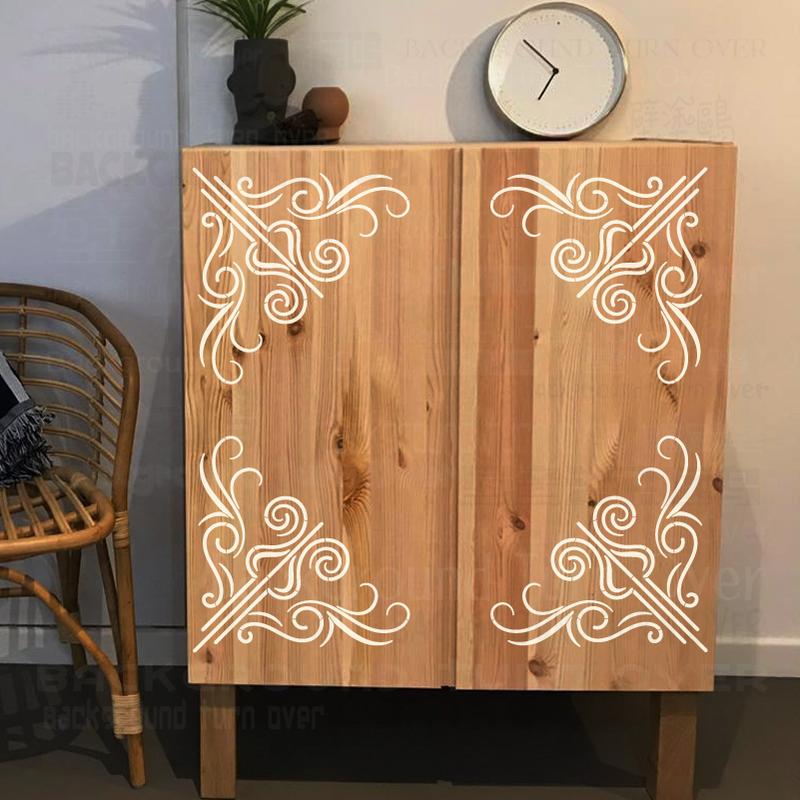 Product Introduction of 30cm - 70cm Wall Stencil Decor For Painting Template Decorative Brick Plaster Rollers Tiles Rococo Brickwork Leaf Floral S006 133