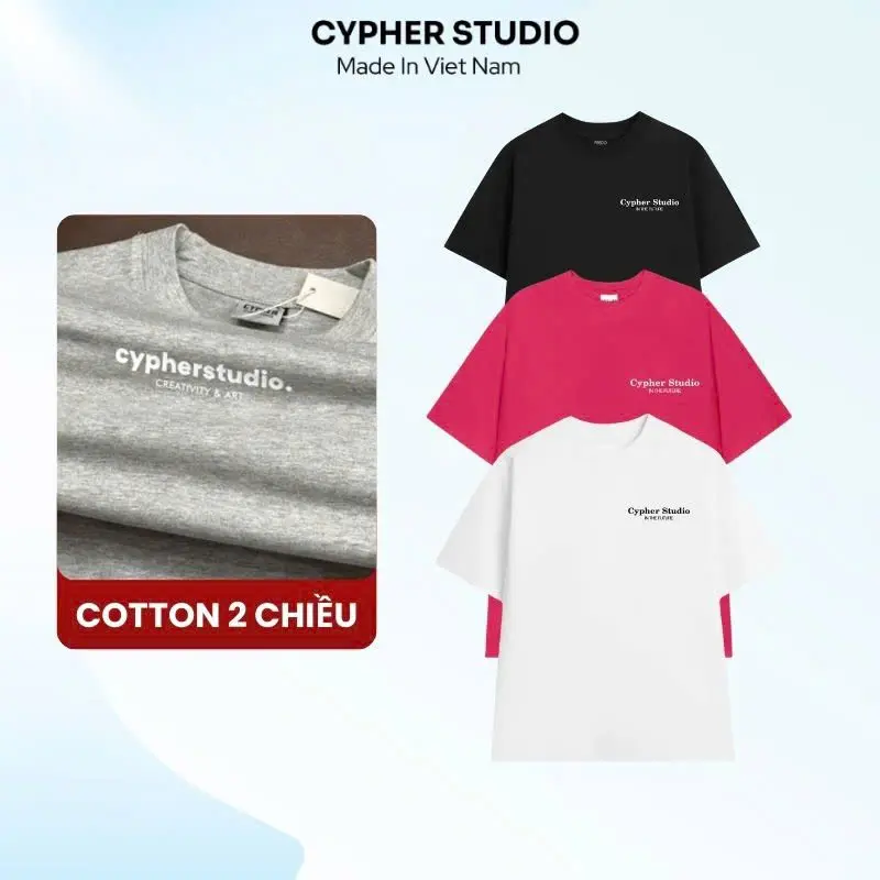 AP04 Áo Thun CyPher Studio IN THE FUTURE Cotton 260GSM PREMIUM Cổ tròn Nam , Nữ Menswear