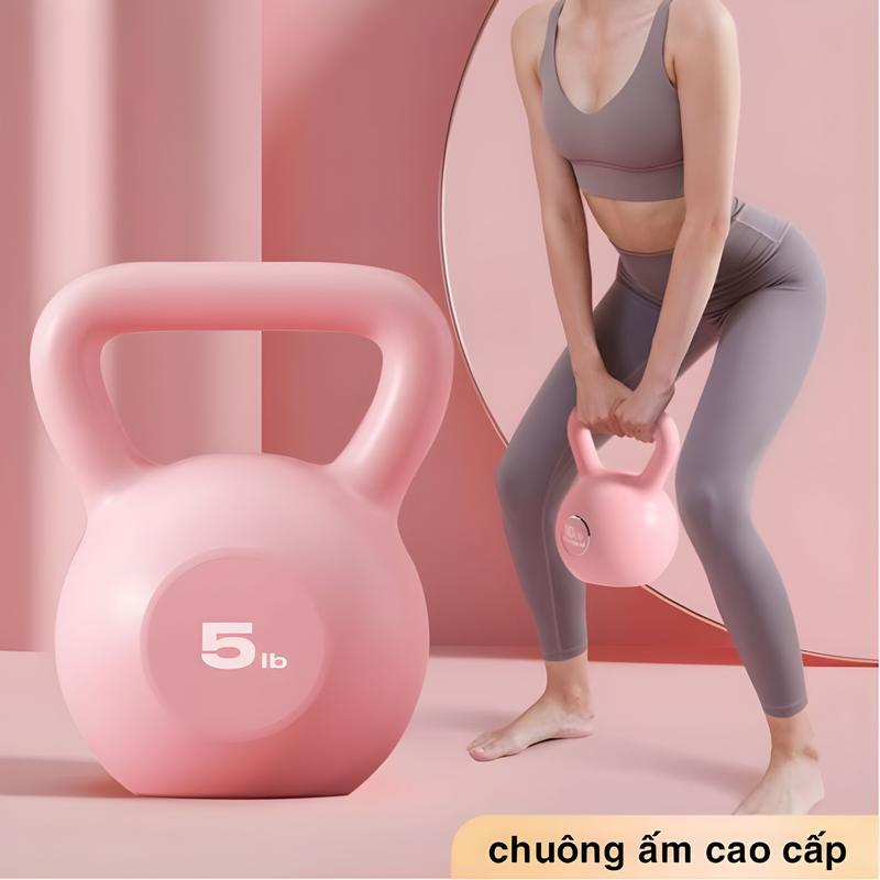 Tạ Bình Vôi Tạ chuông 5-10 pound tạ ấm thể dục chuyên nghiệp quả tạ Kettlebell Tập Cơ Tay bộ tạ lắp ghép tạ  đeo tạ  đặc Tập Gym incline  dumbbell rubber weight nhung vòng nặng