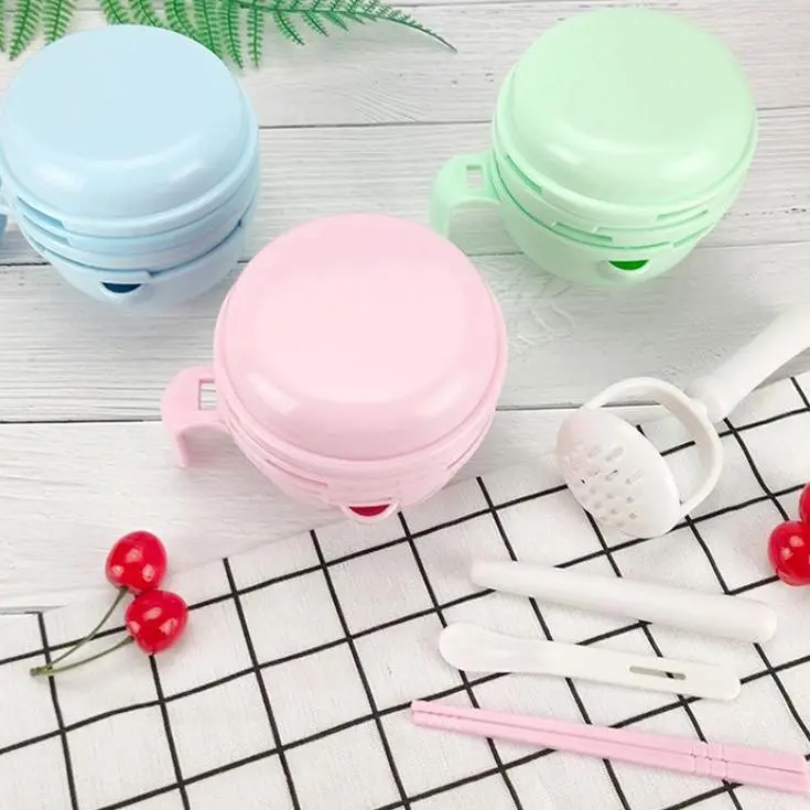HARCOO ONLINE - Alat Pembuat Mpasi Makanan Maker Bayi Mangkok Bayi Untuk Menghaluskan Menumbuk 10in1 BPA Free 3