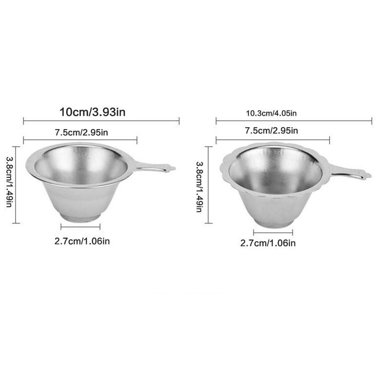 Product Introduction of Stainless Steel Reusable Tea Infuser Tea Strainer Teapot Loose Tea Leaf Spice Mesh Fine Filter Kitchen Accessories with Handle 0