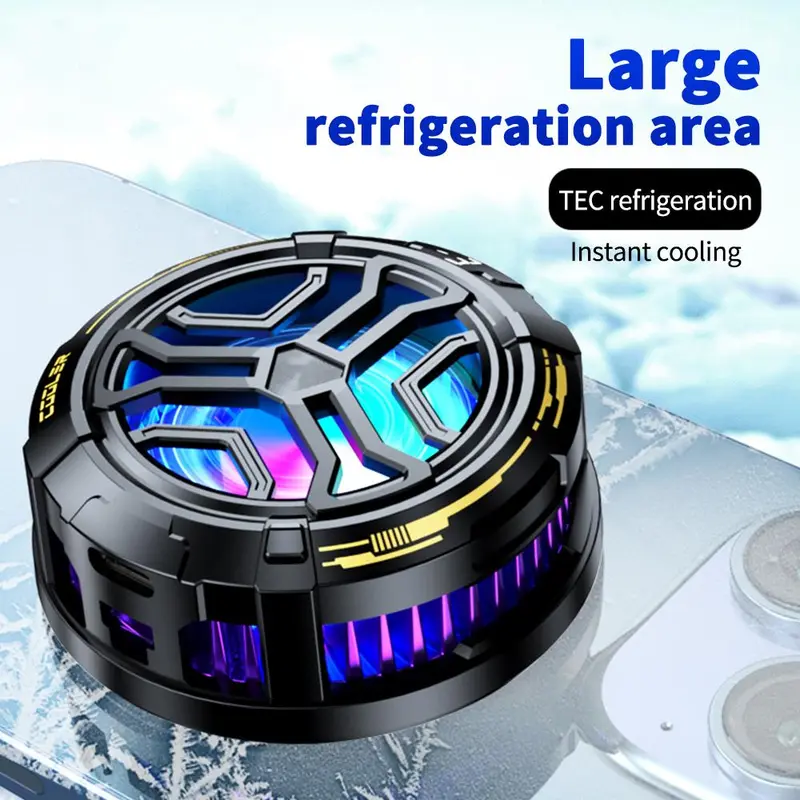Magnetic Phone Cooler, Semiconductor Phone Cooler with LED Digital Display, Detachable Back Clip, Phone Accessories for Gaming, Watching Video 3