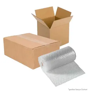 Strengthened packaging-shipping boxes or bubble wrap bags