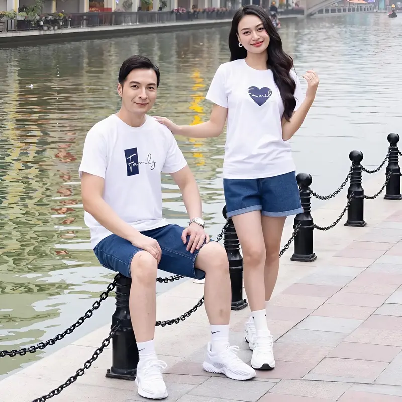 Áo gia đình 3/4/5 người họa tiết Family Eco sành điệu chất thun cotton dày mịn, thoáng mát, đủ size 2