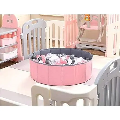 Moonvvin Kids Ball Play Pool Pit Folding Childrens Ocean Ball Pool Play Double Layer Oxford Cloth Ball Pit Indoor and Outdoor 7