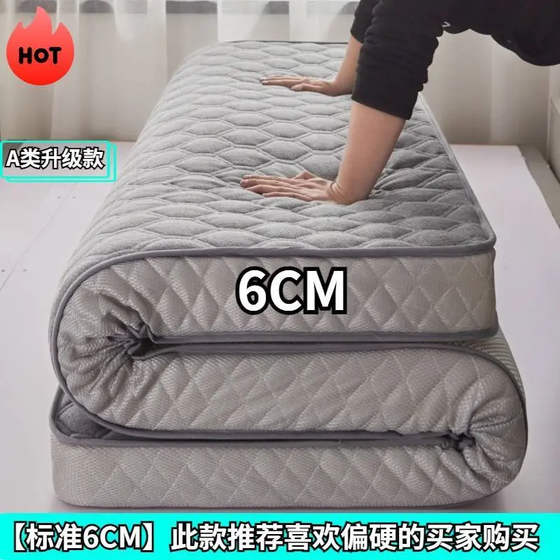 Đáy nệm cao su, dày gấp đôi, thích hợp cho gia đình, ký túc xá sinh viên, nệm bọt biển Tatami đơn, có thể gập lại, đáy 5