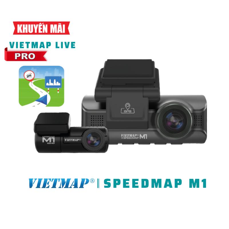  CAMERA HÀNH TRÌNH VIETMAP SPEEDMAP M1 -Kèm Thẻ Nhớ Vietmap 64Gb - Khuyến Mãi Vietmap Live Pro 