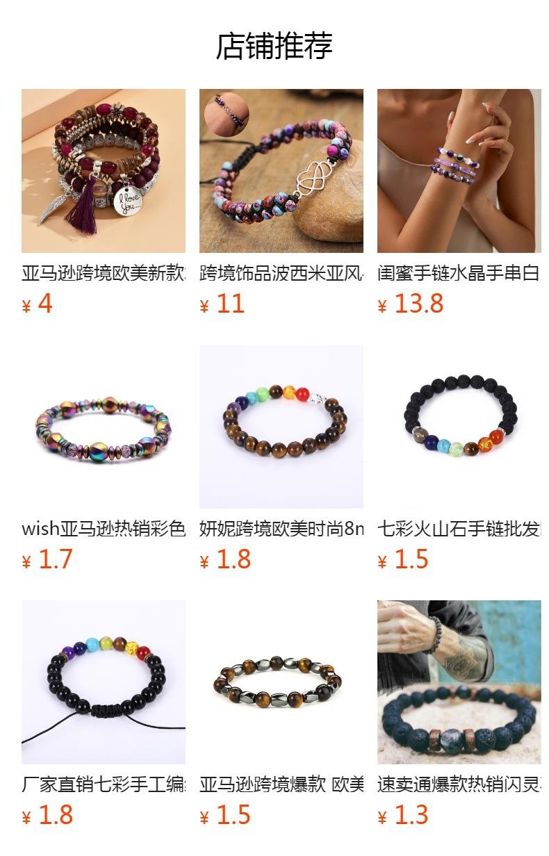 Product Introduction of Vòng Tay Đính Cườm, Amazon Và Điều Kiện Trở Thành Trở Thành, Đá Mắt Hổ, Vòng Tay Nam Châm Đen, Phong Cách Châu Âu Và Mỹ, Thích Hợp Cho Nam Và Nữ, Vòng Tay Cặp Đôi 52