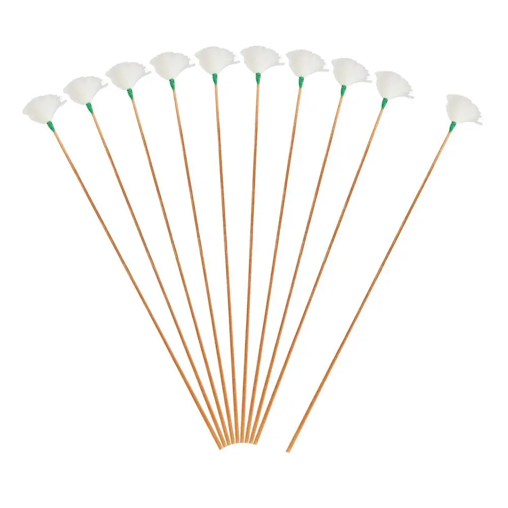 10 Pieces Goose Feather Earpicks Long Handle Soft Ear Dig Tools Earpicking