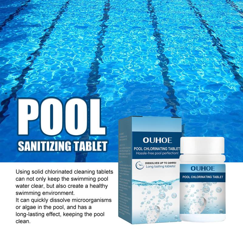 Product Introduction of Pool Chlorine Tablets 100 Pcs Odor Free Water Cleaning Tablets Swimming Pool Chlorine Tablets grocery storage mini durabox 20