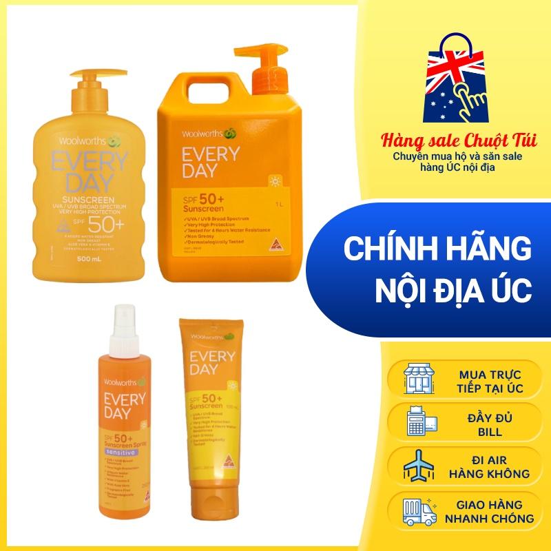 [Hàng Úc, đủ bill] Kem chống nắng Woolworths Ultra Sunscreen SPF 50+ (size khủng) ....