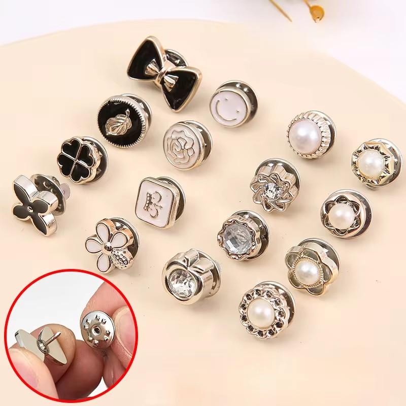 Kerongsang Butang, 5 / 10Pcs, Tutup Garis Leher, Hiasan, Anti-ringan ...