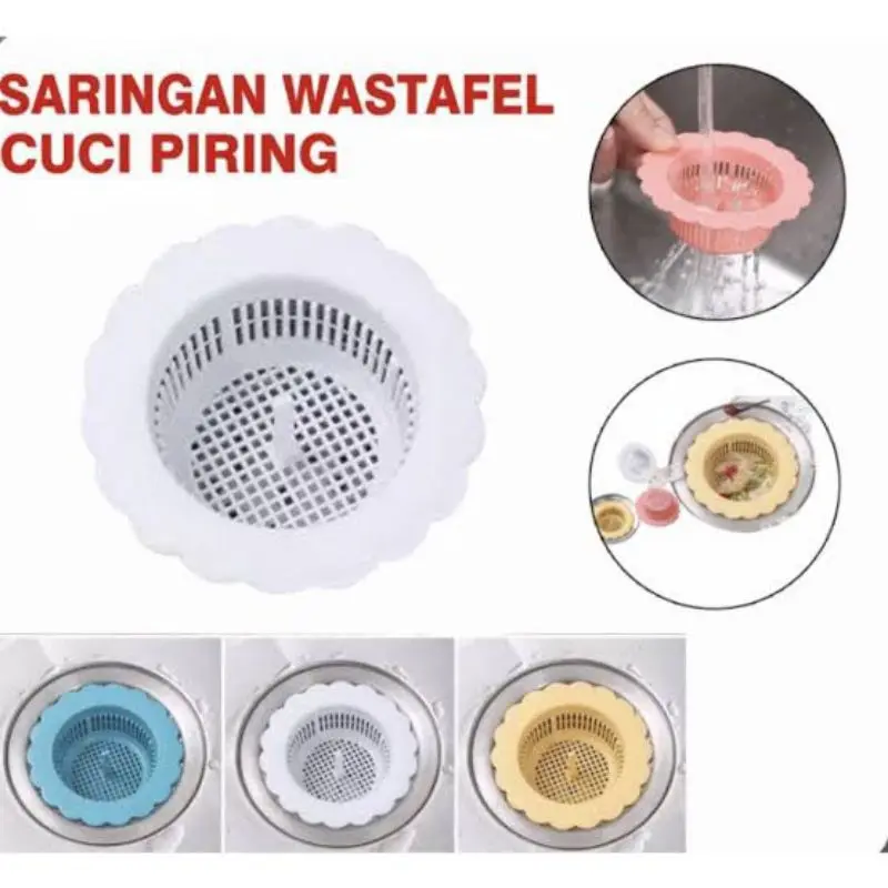 Alat saringan lobang wastafel cuci piring serbaguna penutup lobang wastafel
