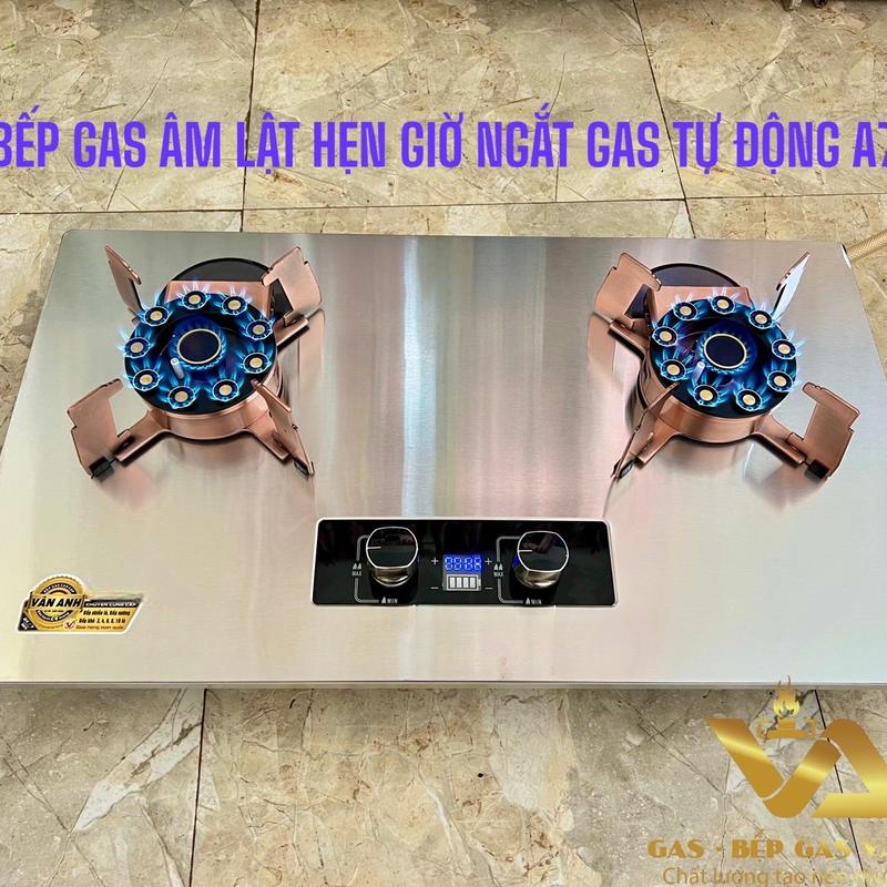 BẾP GAS ÂM LẬT 10 ĐẦU ĐỐT ( có hẹn giờ ngắt gas tự động ) VA79 Inox