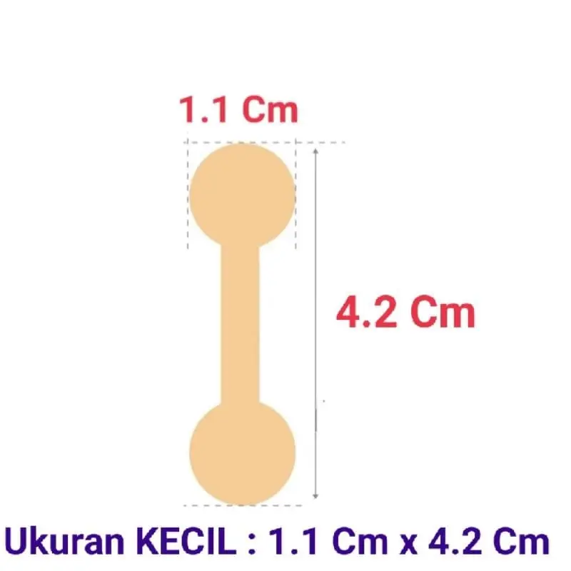 500 Pcs/Roll - Price Tag Label Harga Perhiasan Aksesoris 1