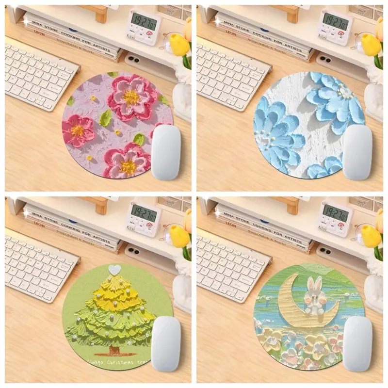 Tấm lót chuột cao su, đa chức năng, không trơn trượt, không thấm nước, cho bàn phím máy tính, độ chính xác siêu cao, thích hợp cho sử dụng văn phòng 1