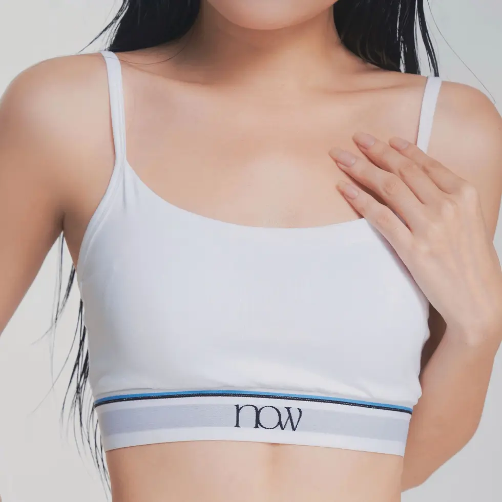 Áo thun hai dây có mút Cami croptop thời trang Nữ cotton USA - NOW Wear Women Jean