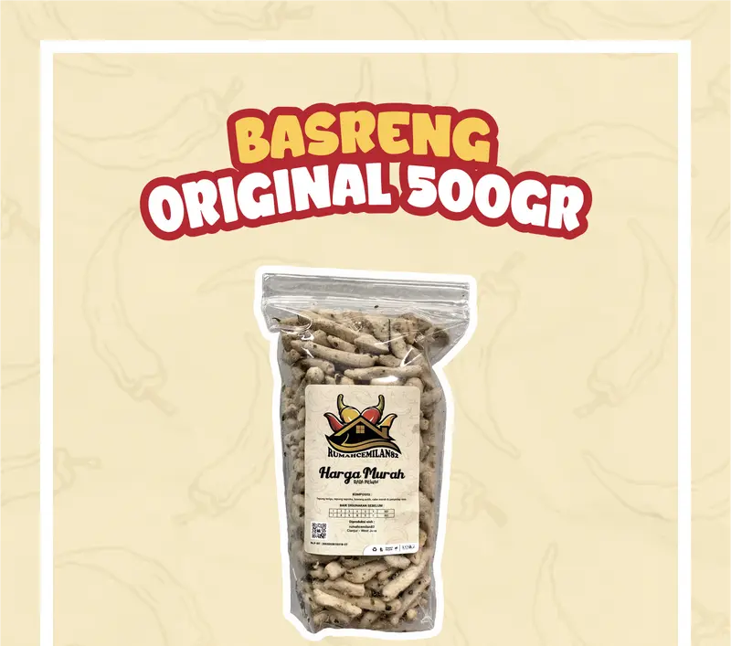 BASRENG ORIGINAL DAUN JERUK 500 GR Food Snacks Pedas Snack 0