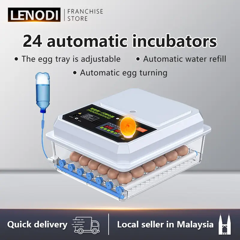 Egg Automatic Turning Incubators Bird Chicken Duck Poultry Hatcher Temperature Control