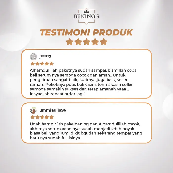 Bening's Acne Serum I Jerawat 4