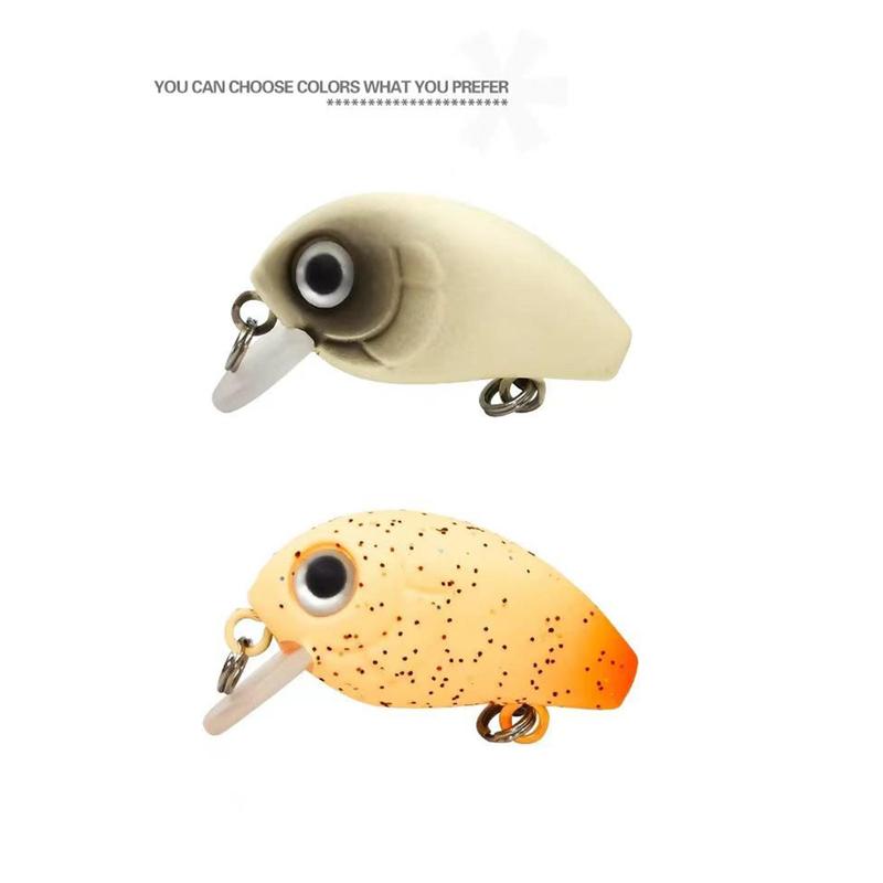 Product Introduction of Artificial Fishing Lure, 5 Counts/set Slow-sinking Rock Little Fatty Mini Stream False Imitation Bait, Fishing Accessories for Outdoor Fishing 5
