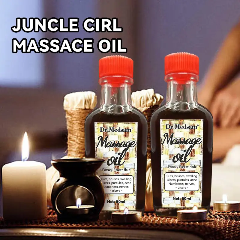 Jungle Girl Essential Oil Body Health Massage Oil Cross-Border Full English Nourishing Moisturizing Soothing Pain Multi-Effect Care