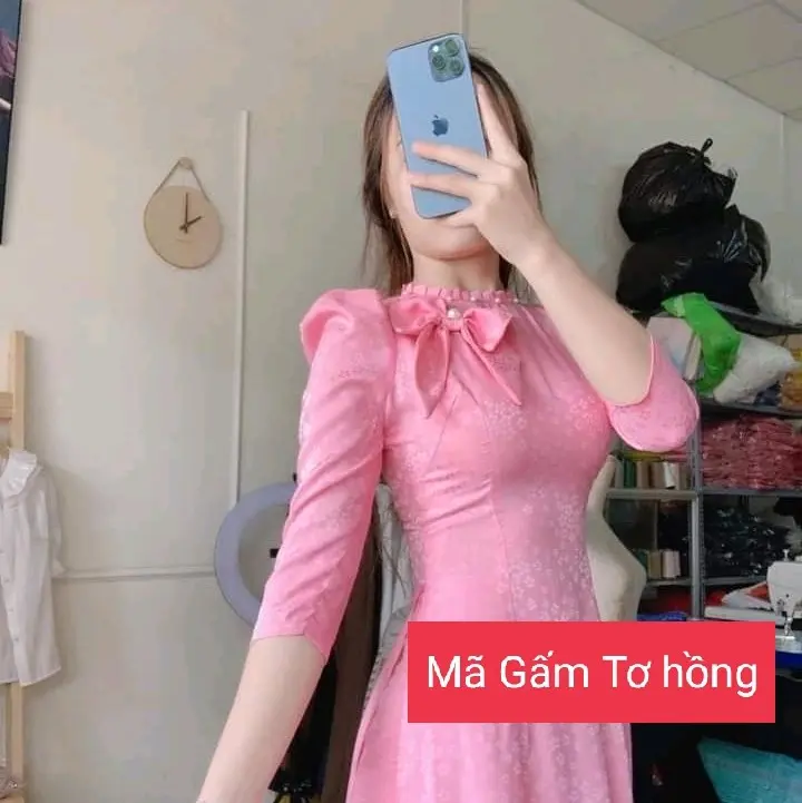 áo dài Gấm tơ 01