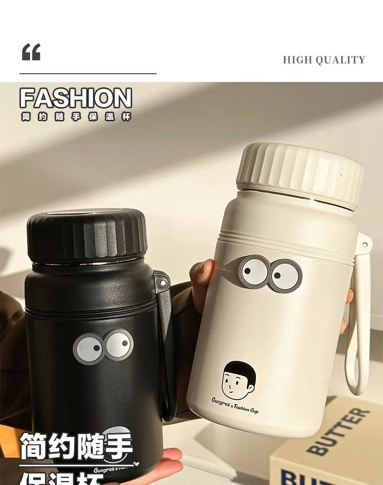 Product Introduction of Cốc Cách Nhiệt, Cấp Thực Phẩm 316, Dung Tích Lớn (1000ml), Thích Hợp Cho Học Sinh Nữ, Cốc Nước Giữ Nhiệt, Bộ Lọc Trà Ưa Nhìn Nồi Cách Nhiệt 1