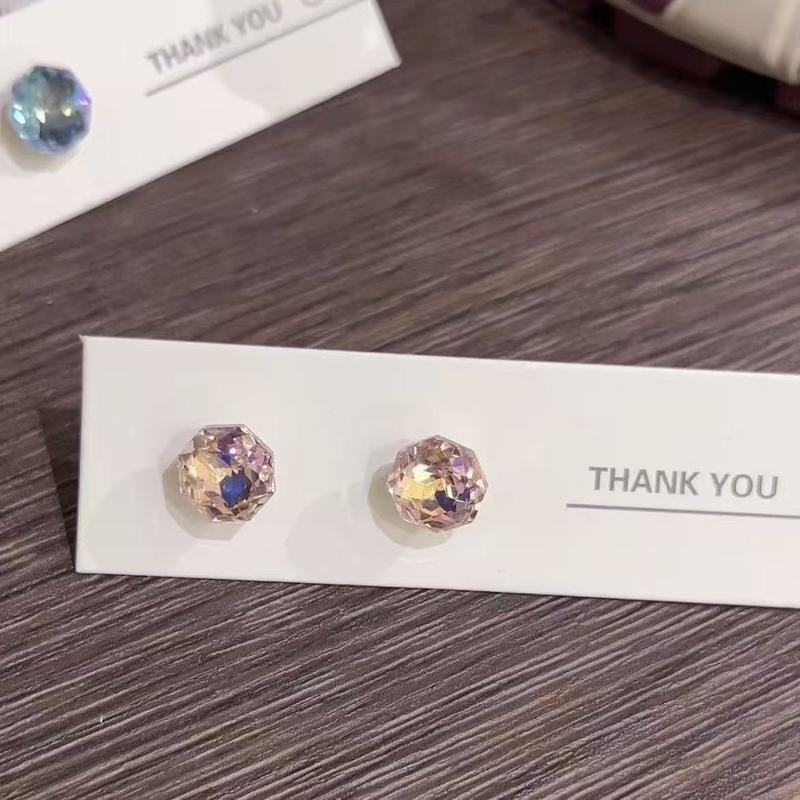Hoa Tai Zircon Hoa Hồng Tám Mặt Siêu Sáng Bóng, Đinh Tán Xương Tai, Dành Cho Phụ Nữ, Zircon Nhiều Mặt Mới, Cao Cấp Và Tinh Tế, Hoa Tai Dễ Phối Đồ Được Thu Thập Bởi 35.000 Người Vào Năm 2025 3