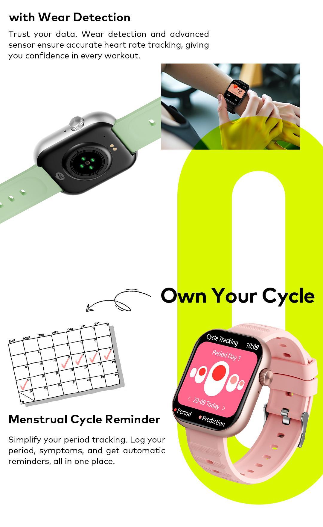 [Exclusive arnoldleonard0508 +Free Strap] itel Smart Watch ISW-O20 AI Watch Face | Pemantau Kesehatan 24 Jam | Panggilan BT | Layar HD 2.04" | Tahan Air IP68