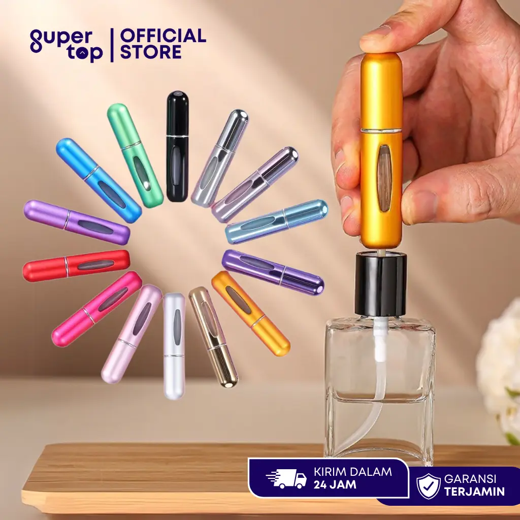 Botol Isi Ulang Semprot Parfum 5ML Tempat Isi Parfum Kecil Portable ...