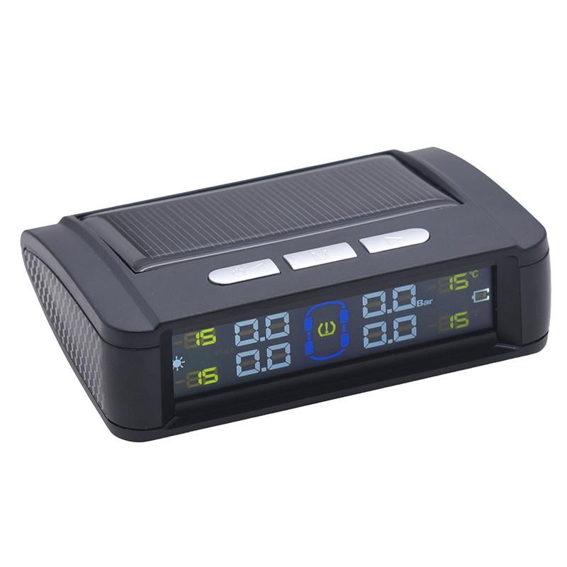 Product Introduction of 【24-hour shipping+free shipping+COD】TPMS Universal Tire Pressure Alarm Monitoring System Car Tire Pressure Monitoring System Solar Panel USB Charging Smart Car with 4 External Sensors Real-time LCD Display 41