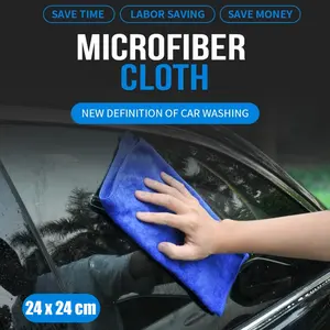 Handuk Microfiber Lap Pengering Mobil 24x24cm - WJ201