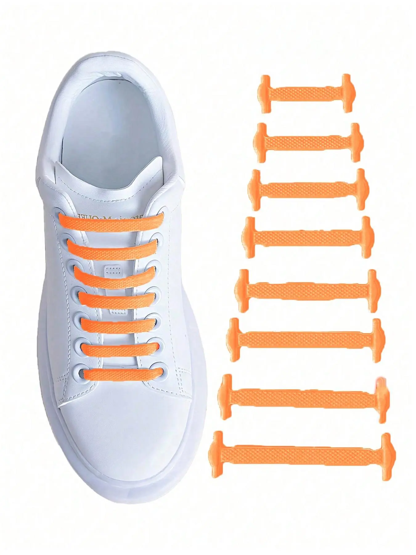 Silicone Elastic Shoelaces, No Tie Shoelaces, Suitable for Sneaker and Casual Shoes, Unisex, Suitable for Festival Activities and Birthday Parties