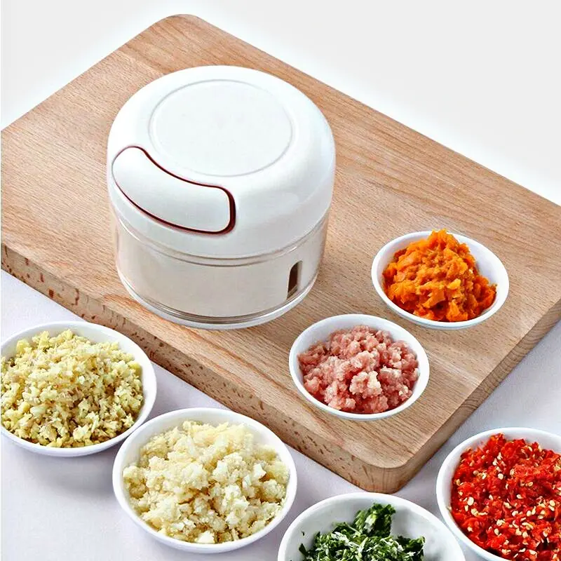 PROMO (BISA COD) MINI CHOPPER / Blender Tarik Manual Tangan / Penghalus Pencacah Bumbu 4