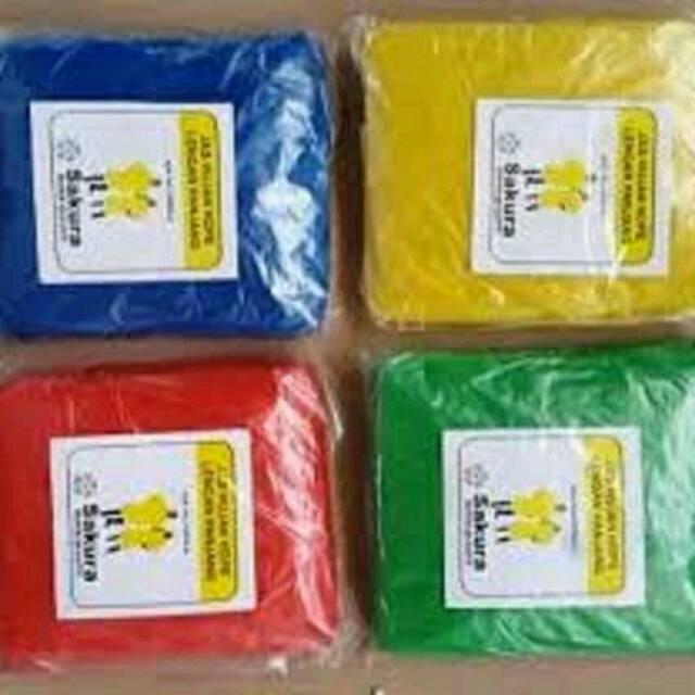 Promo Jas Hujan PONCO lengan panjang SAKURA murah anti basah Cod SELURUH INDONESIA 0