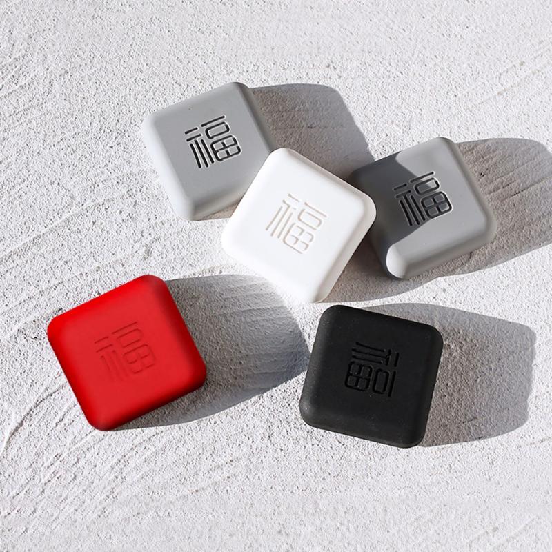 Door Handle Anti-collision Pad, Silicone Door Rear Anti-collision Pad, Simple Buffering and Silent Anti-collision Sticker 0